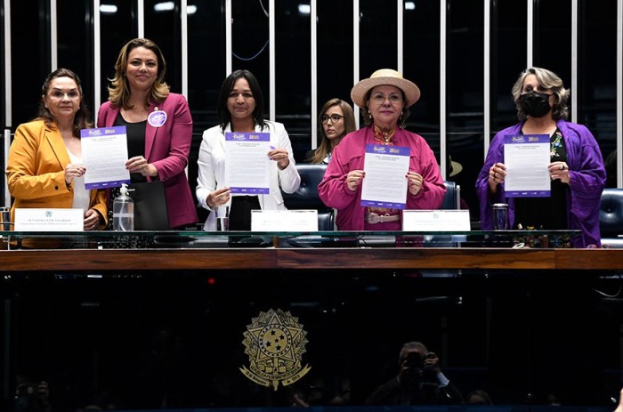 Lançamento da Carta Aberta às Brasileiras na sessão especial do Senado para o 