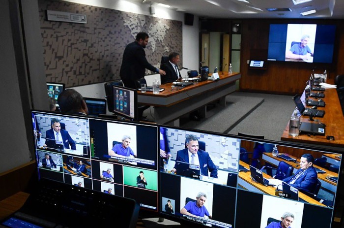 Relator das emendas na CRA, senador Jaime Bagatolli particpou da reunião por videoconferência - Foto: herivel