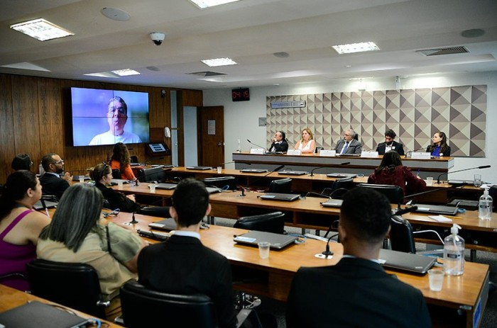 A audiência pública sobre avalição biopsicossocial das pessoas com deficiência foi presidida por Paulo Paim - Foto: Pedro França/Agência Senado