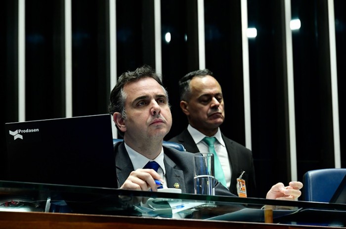 Na sessão desta quarta, Pacheco elogiou lançamento do Plano de Acessibilidade do Senado para 2024-2025 - Foto: Waldemir Barreto/Agência Senado