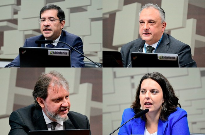 No sentido horário José Levi, Carlos Jacques, Diogo Thomson e Camila Cabral Pires, indicados para o Cade - Foto: MMULLER